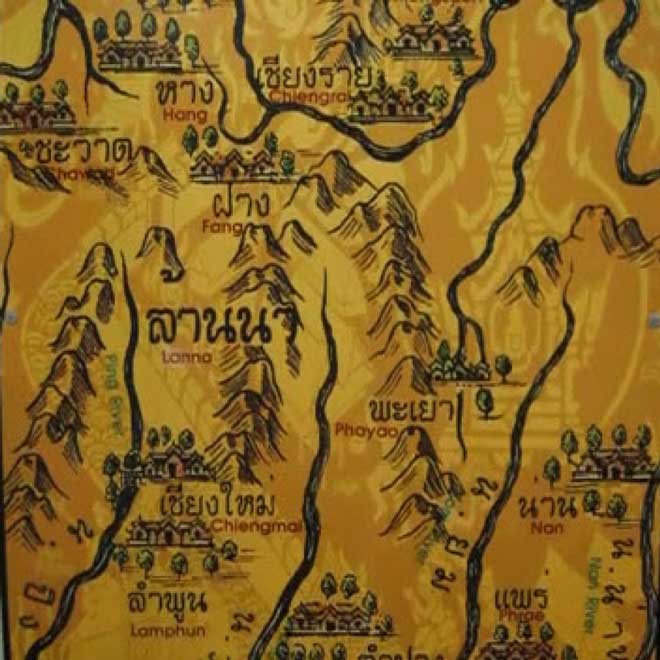 พญาไชยสงคราม แผนที่ล้านนา